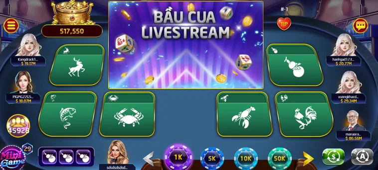 Bầu Cua Livestream Tại RikVip Đỉnh Cao Với Tỷ Lệ Ăn Thưởng Cực Khủng