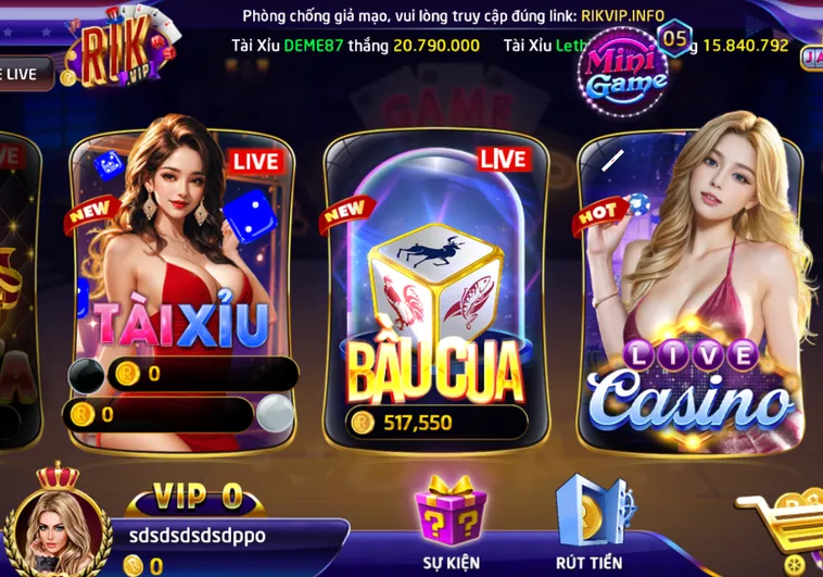 Khám Phá Thế Giới Casino Livestream Tại RikVip Với Dàn Dealer Đẳng Cấp Nhất