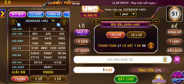 Chinh Phục Những Con Số Tài Lộc Cùng Lô Đề Siêu Tốc Tại RikVip Đỉnh Cao