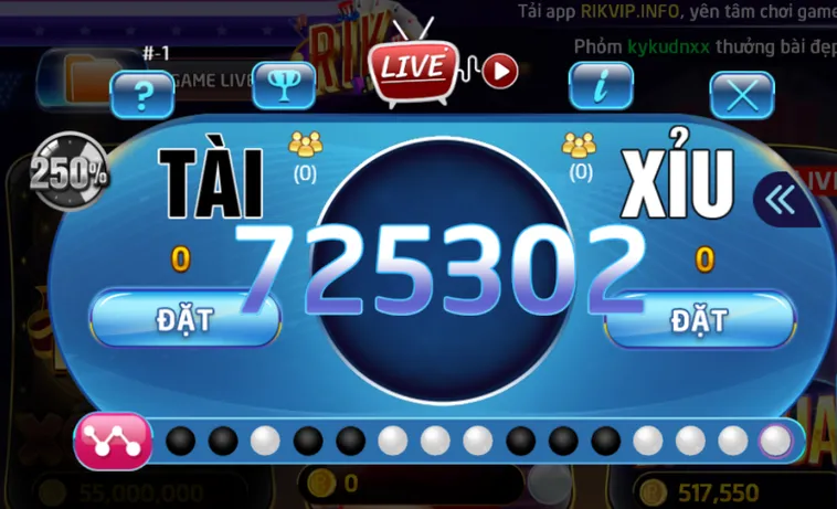 Săn Tiền Thưởng Tài Xỉu Livestream Tại RikVip Với Đấu Trường Cực Kì Hấp Dẫn