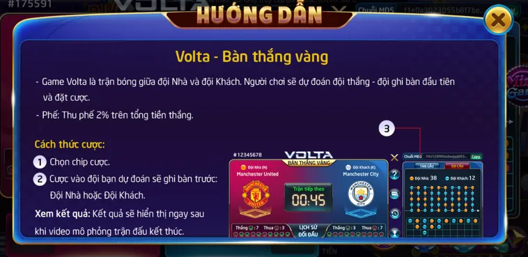 Khám Phá Minigame Volta Bàn Thắng Vàng Tại RikVip Với Tỷ Lệ Thưởng Cực Cao